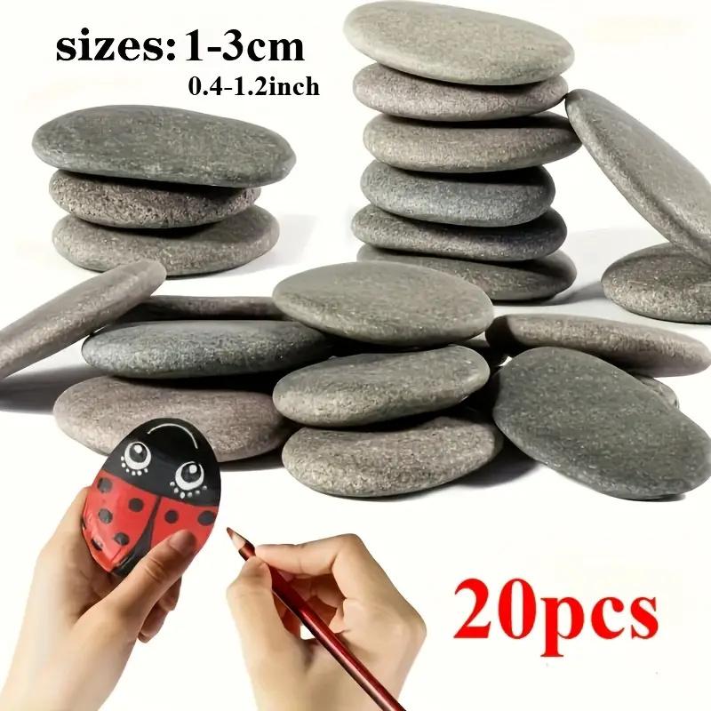 Marine Fish Tank - 20Pcs 자연 강 바위 회색-검은 색