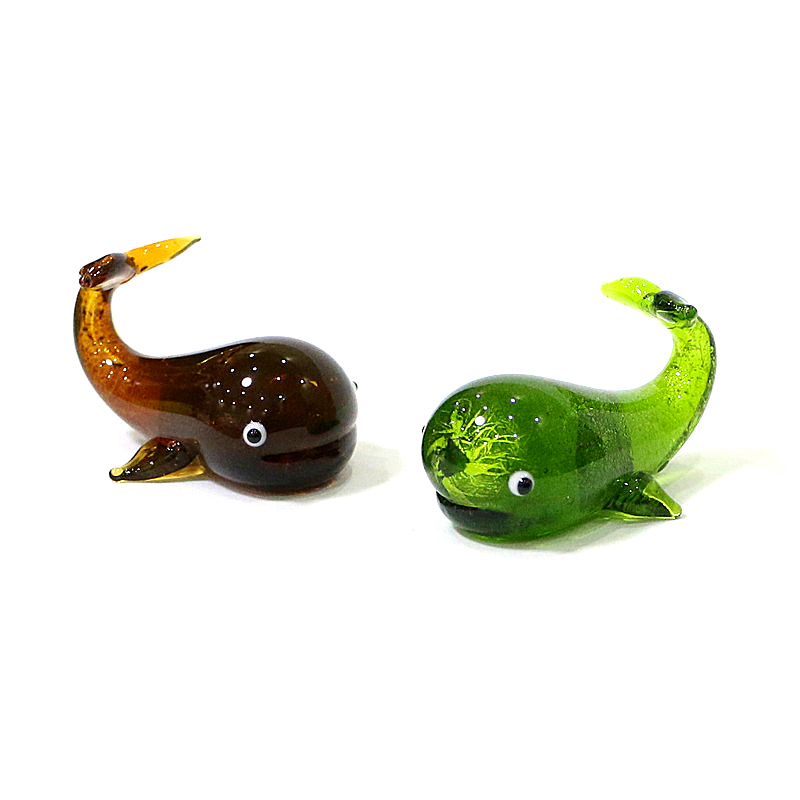 Murano 유리 고래 소형 입상 실버 호일 공예 귀여 - Marine Aquarium 리뷰 및 가격