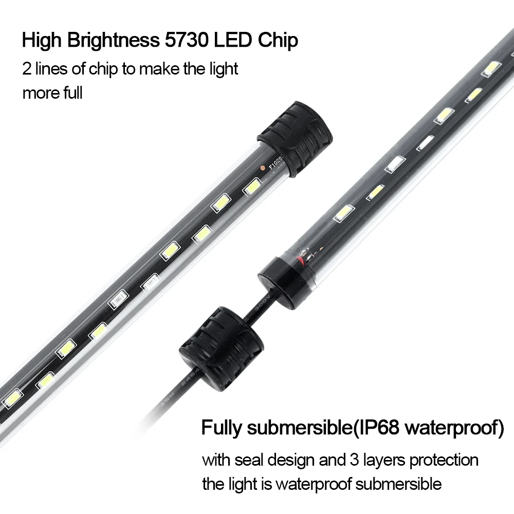 58CM 수족관 빛 LED 식물 성장 램프 방수 물고기 - Aquarium Marine Lights 리뷰 및 가격