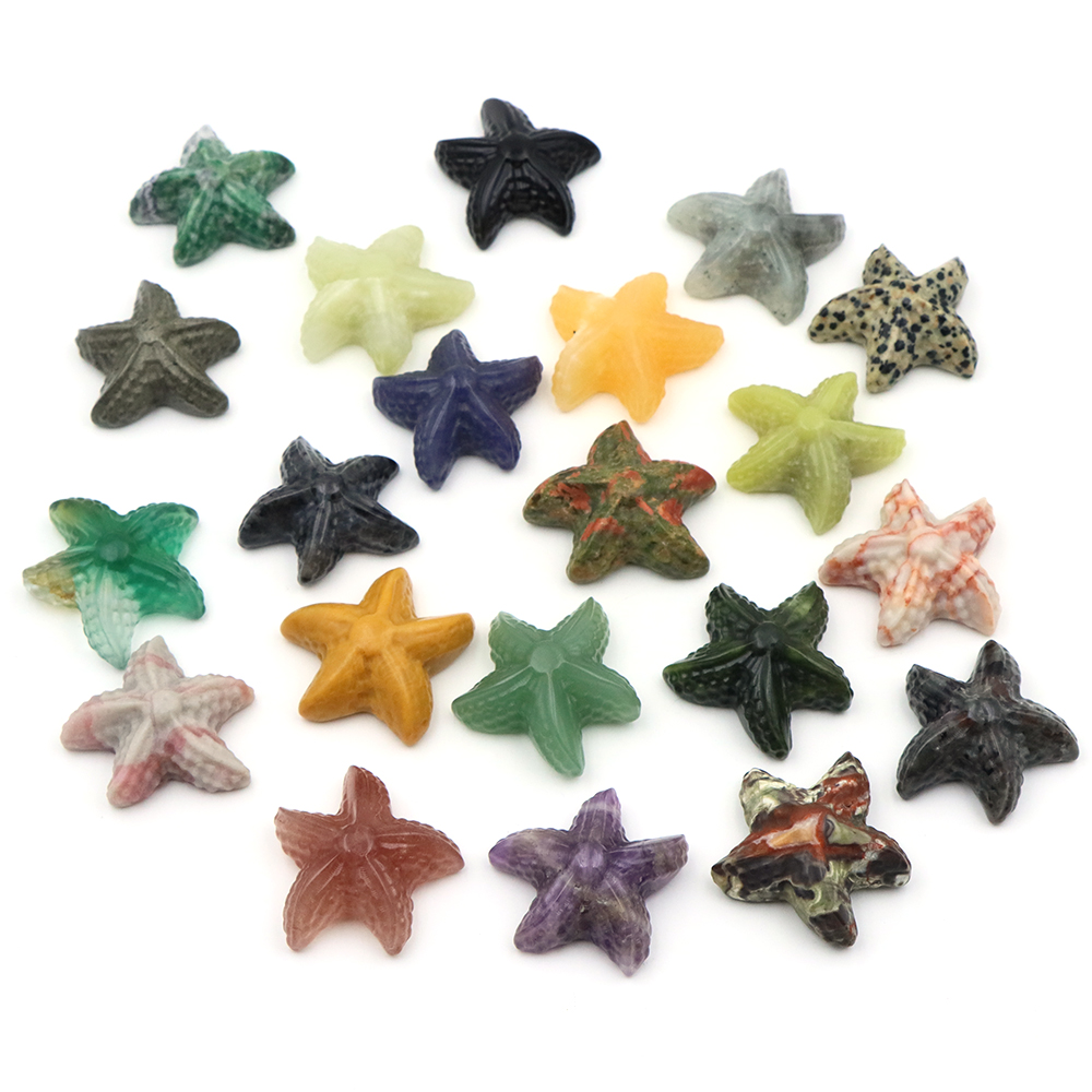 35mm 불가사리 모양 조각상 해양 동물 천연석 치유  - Marine Aquarium 리뷰 및 가격