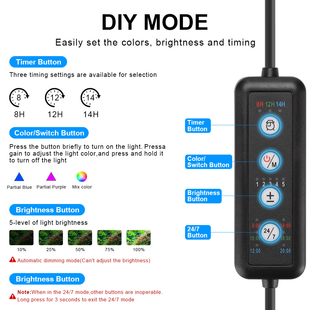 LED 수족관 조명 풀 스펙트럼 리프 코랄 램프 UV  - Reef Lighting 리뷰 및 가격